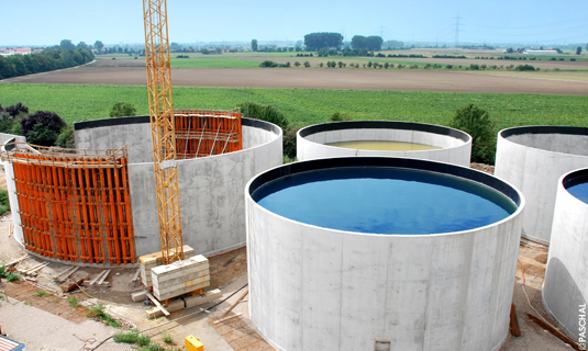 Kombination aus TTR, Raster und GE für Biogasanlage