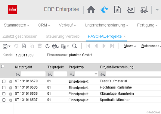 Screenshot ERP-Rental - PASCHAL-Projekte