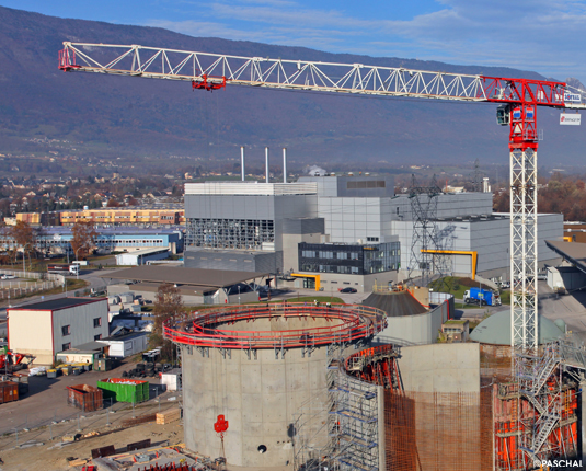 Überblick über die Baustelle in Chambéry