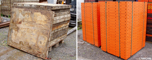 formwork before and after general overhaul