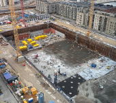 Blick auf die Baustelle