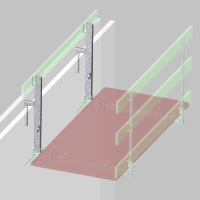 Adaptateur au voile préfabriqué pour plateforme de bétonnage LOGO Adaptateur au voile préfabriqué pour plateforme de bétonnage LOGO