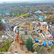 Construction de la halle Meranti au zoo de Münster