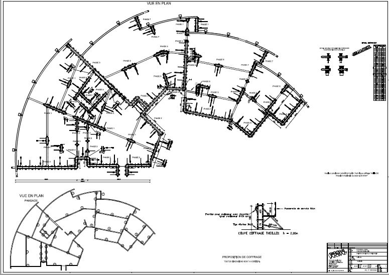 formwork planning for the Modular/GE formwork