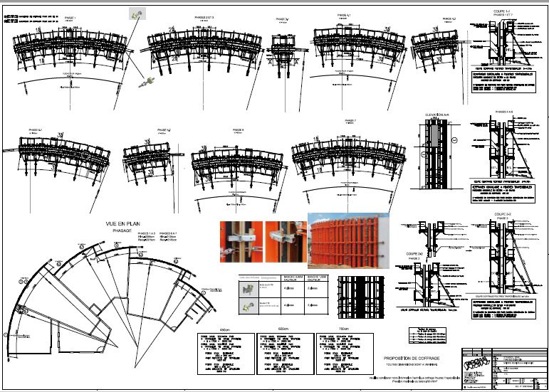 Formwork planning for the TTK circular Trapezoidal girder formwork