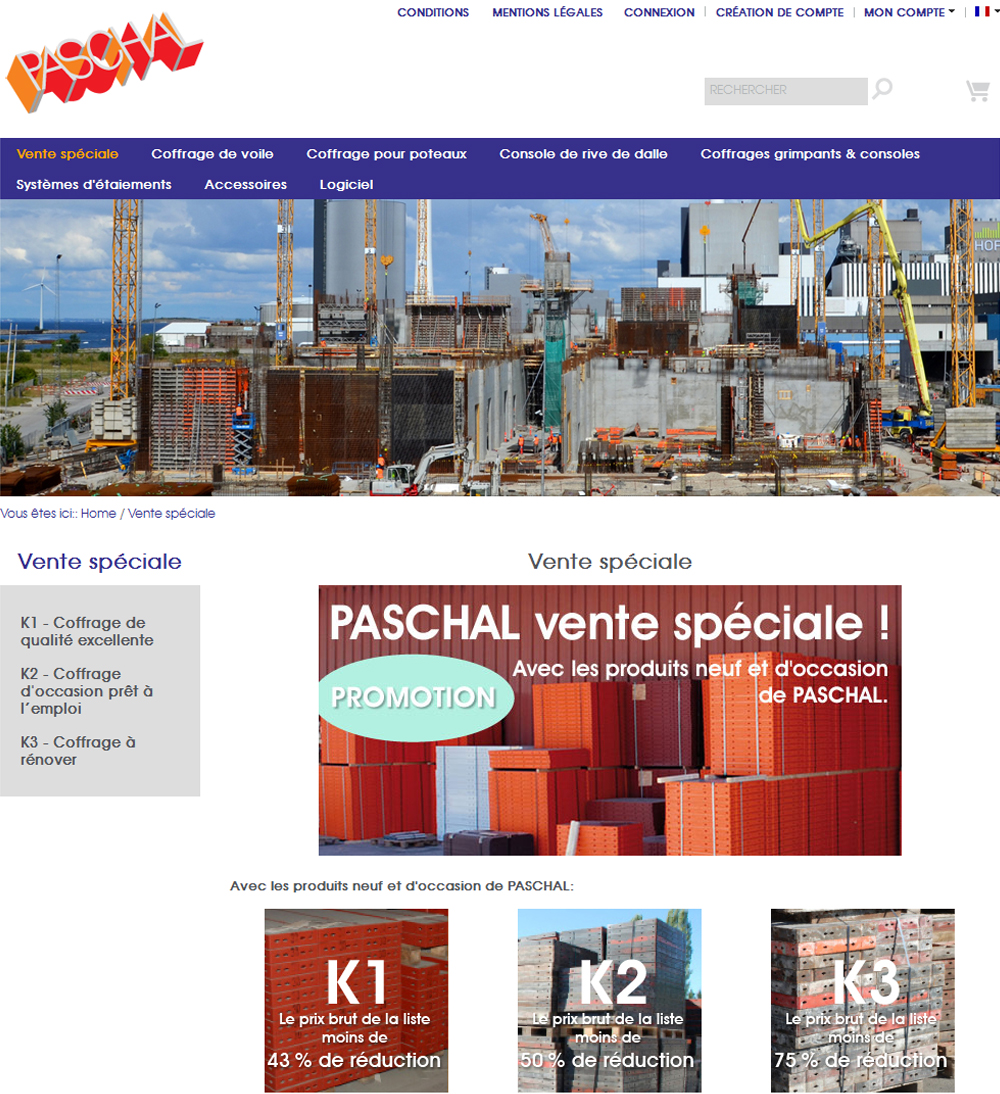 Le nouveau webshop de PASCHAL