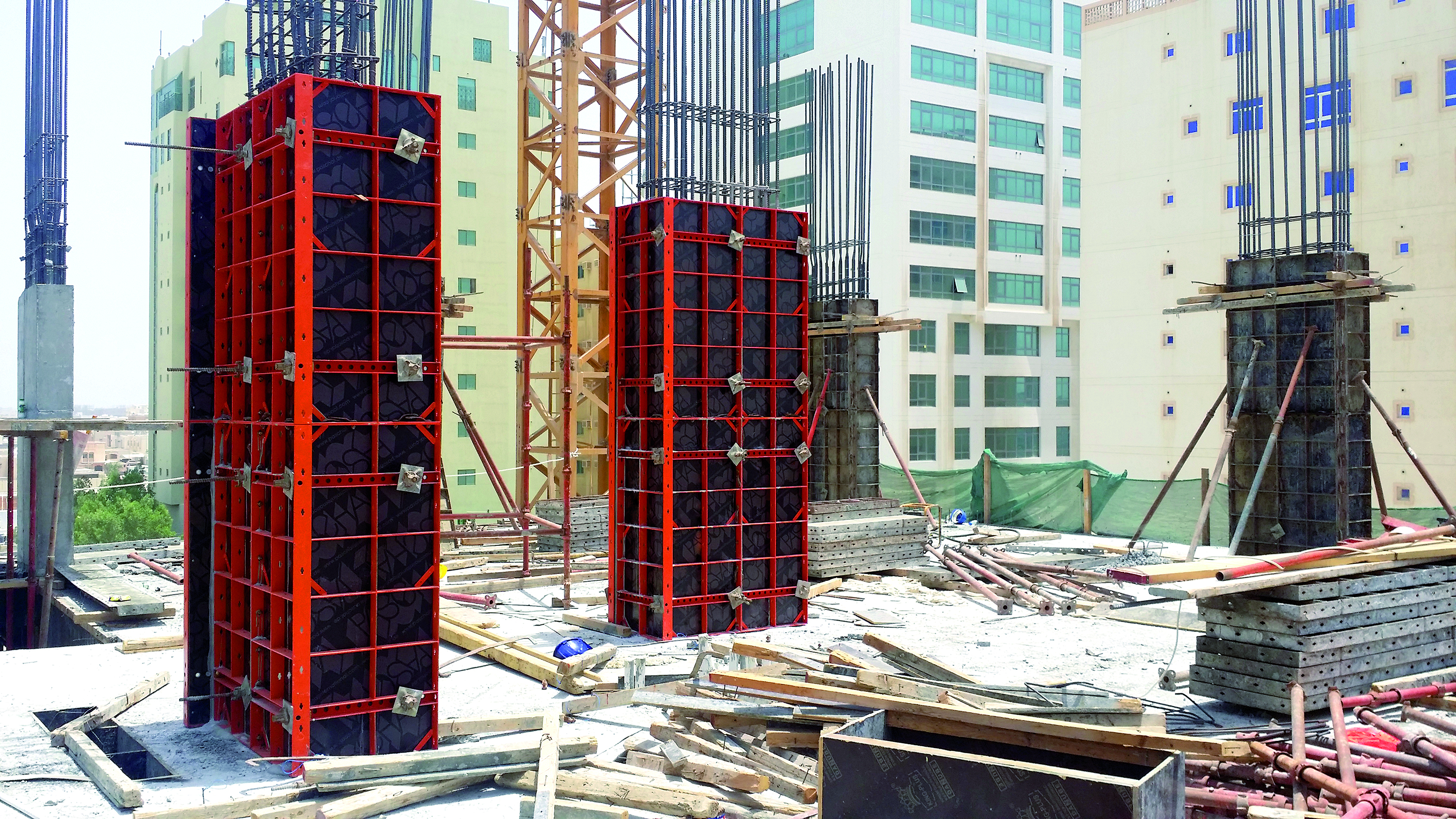 Modular column formwork adjustable