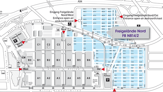 Lageplan bauma 2010
