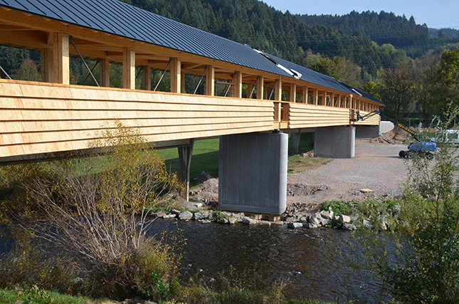 New pedestrian bridge between Steinach and Bollenbach