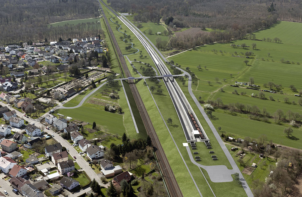 Visualisierung Ausbau Rheintalbahn