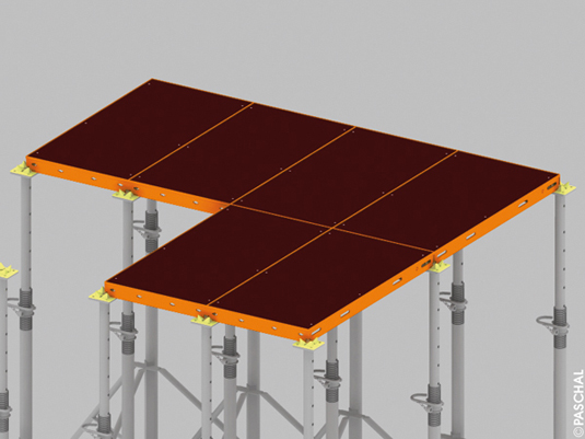 e-deck Deckenschalungselemente mit Stützen