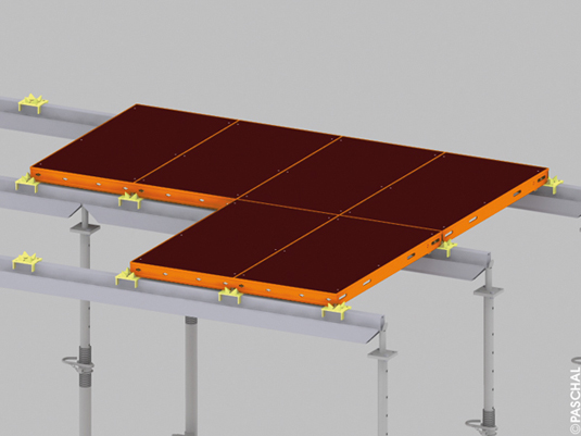 e-deck Deckenschalungselemente mit Trägern