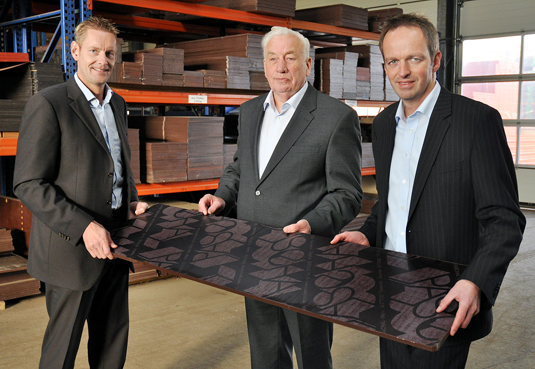 Josef Elvermann und die ältesten Söhne Jürgen und Klaus Elvermann