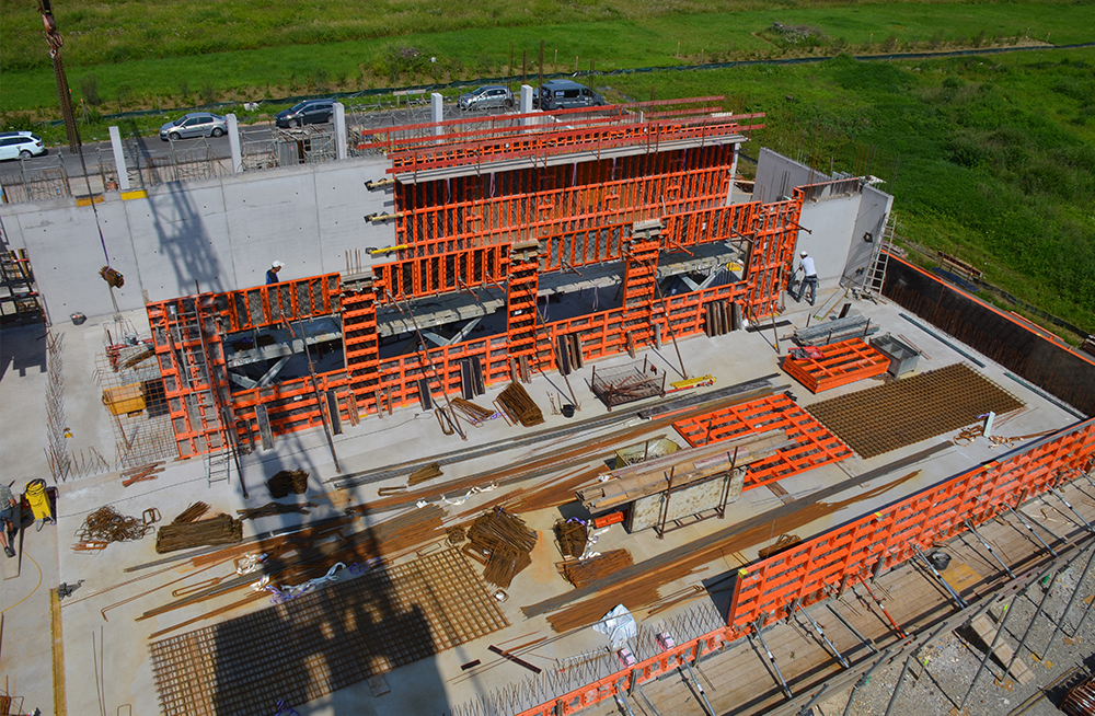 Construction site overview