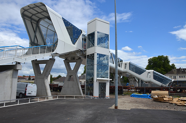 Die neue Fußgängerbrücke in Hagenau