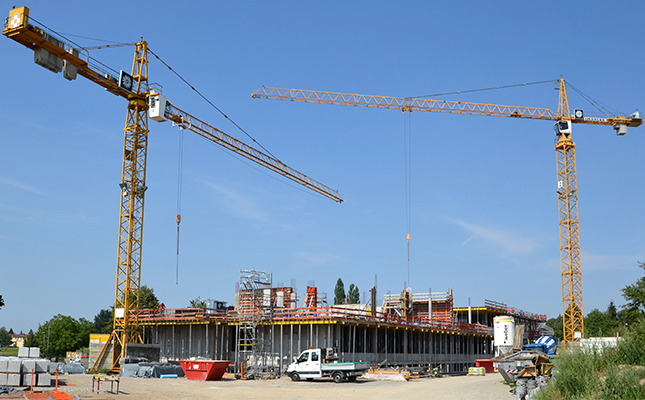 Bau der Gewerbeschule mit drei Schalsystemen von PASCHAL