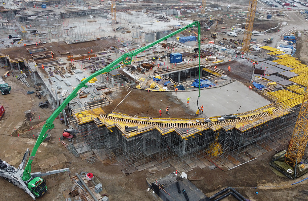 Baustelle im Überblick