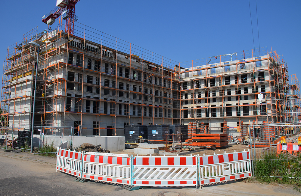 Shell construction of the hotel