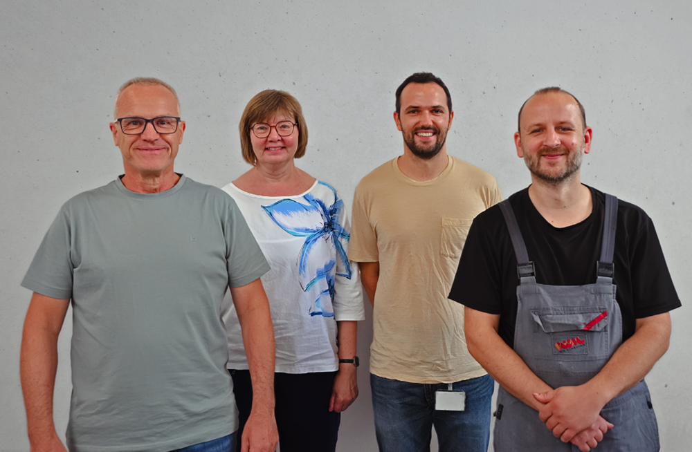 Gruppenfoto der vier PASCHAL-Jubilare