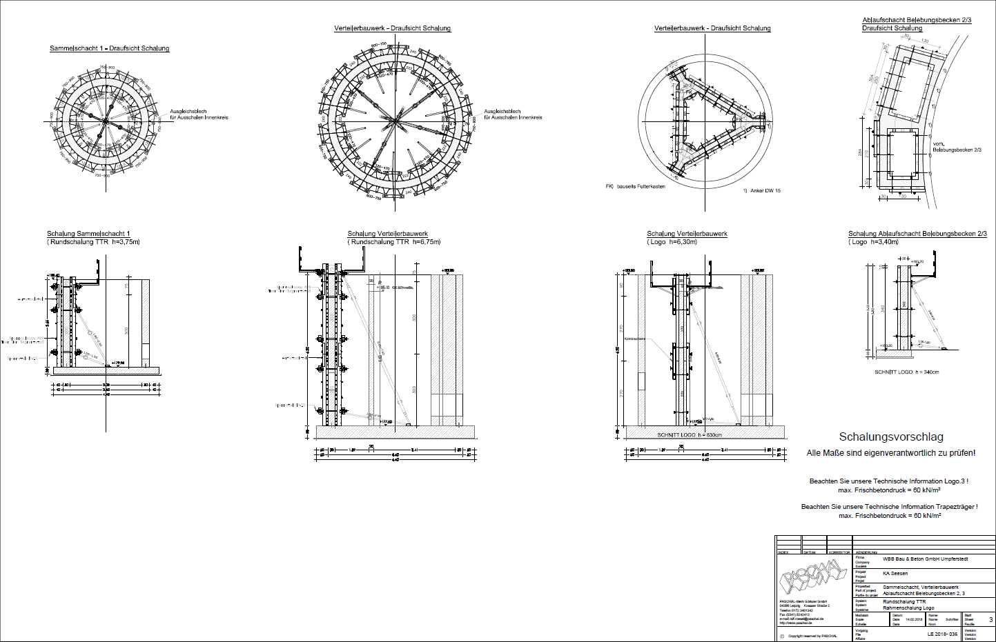 formwork planning with TTR and LOGO.3