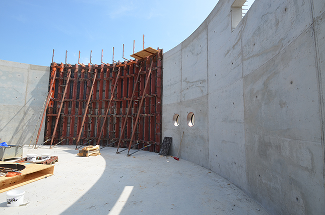 New construction of an aeration tank with PASCHAL formwork in the sewage treatment plant Seesen