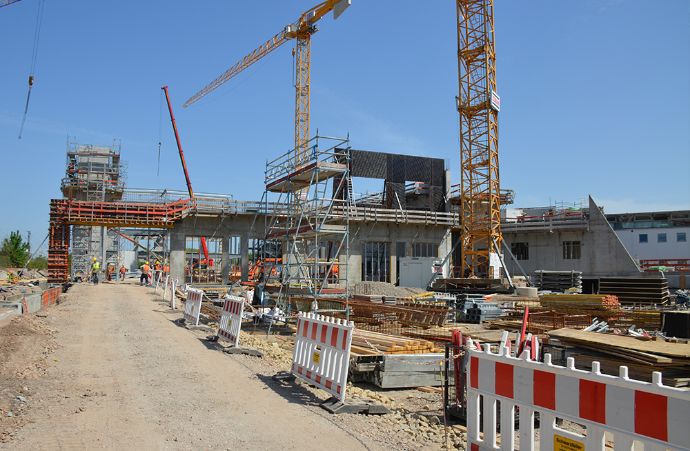 Le chantier du bâtiment  