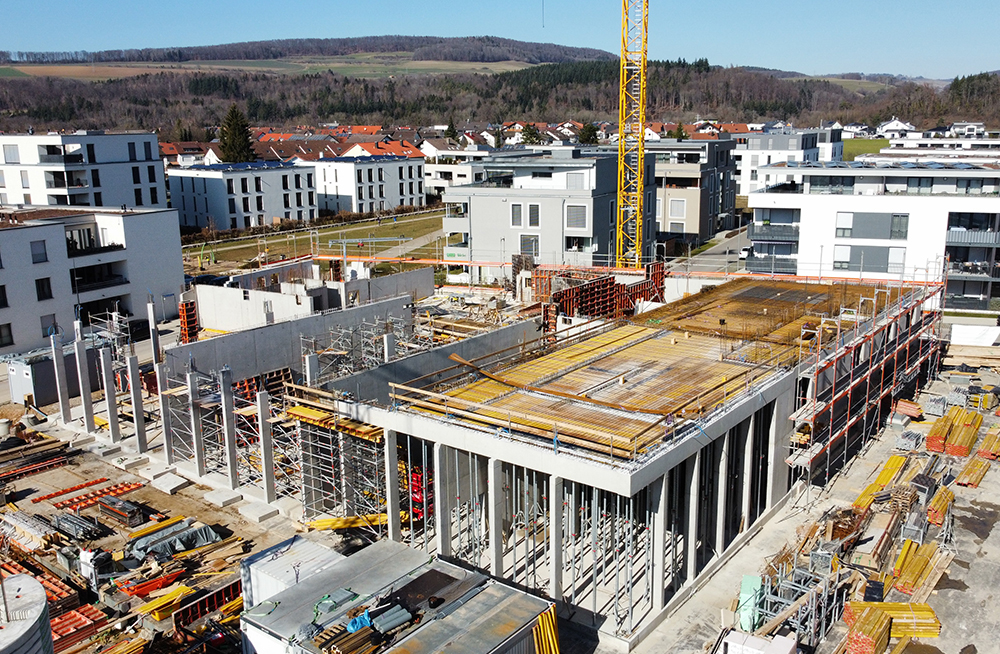 View on the construction site