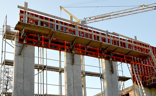 Construction of multi-pupose hall in Durbach with LOGO.3 formwork