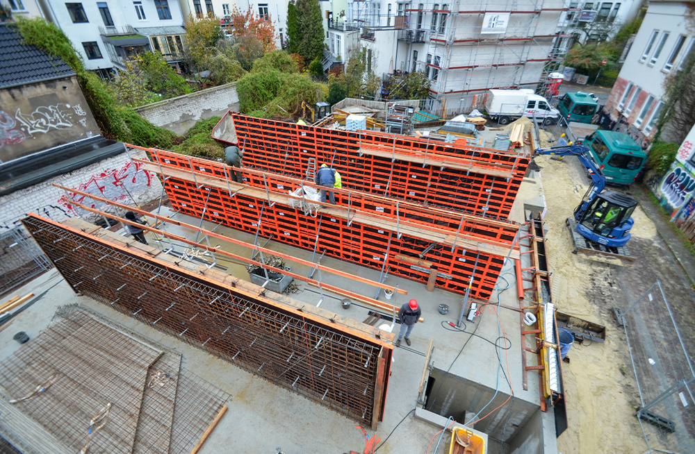 Vue sur le chantier