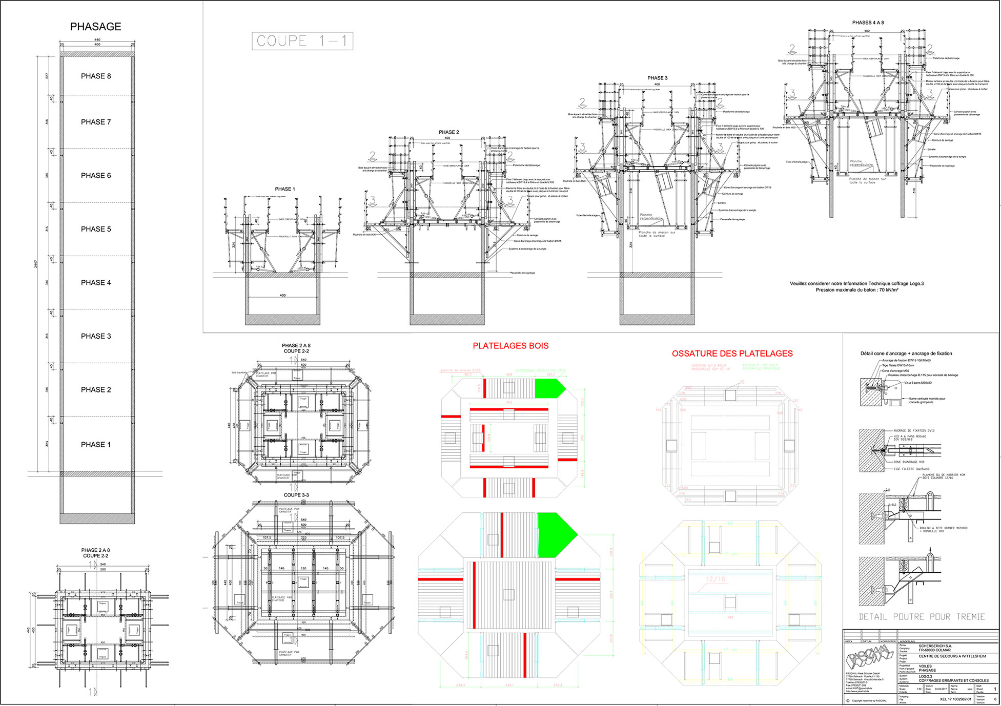 Detailed formwork planning