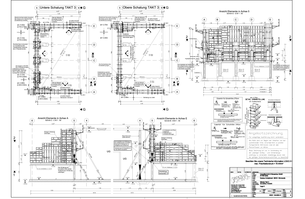 Schalungsplanung Schöpfwerk