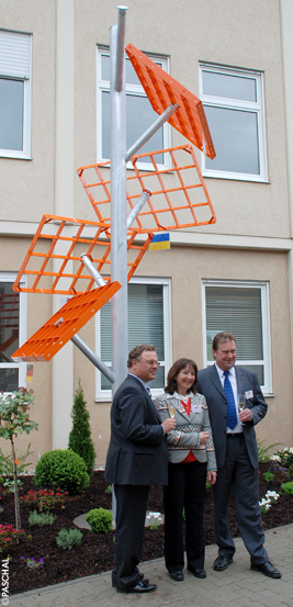 Skulptur aus Schalung