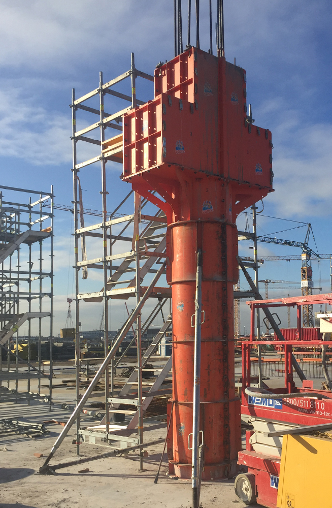 New Terminal In Frankfurt With Circular Column Formwork Paschal