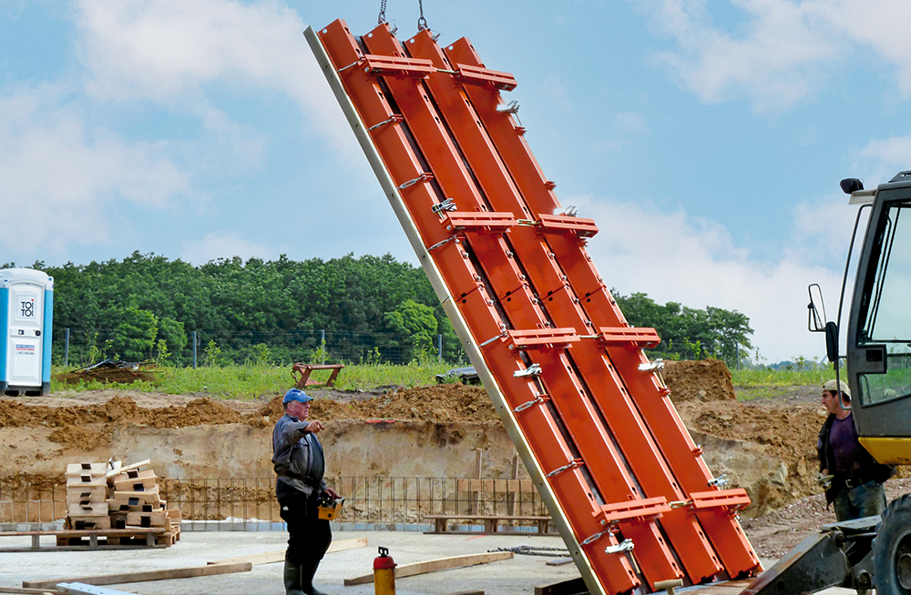 Déplacement d'un segment TTK à l'aide d'une grue