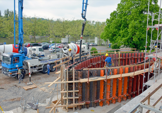 Coffrage Circulaire pour l'extension des salles Mainfranken à Veitshöchheim