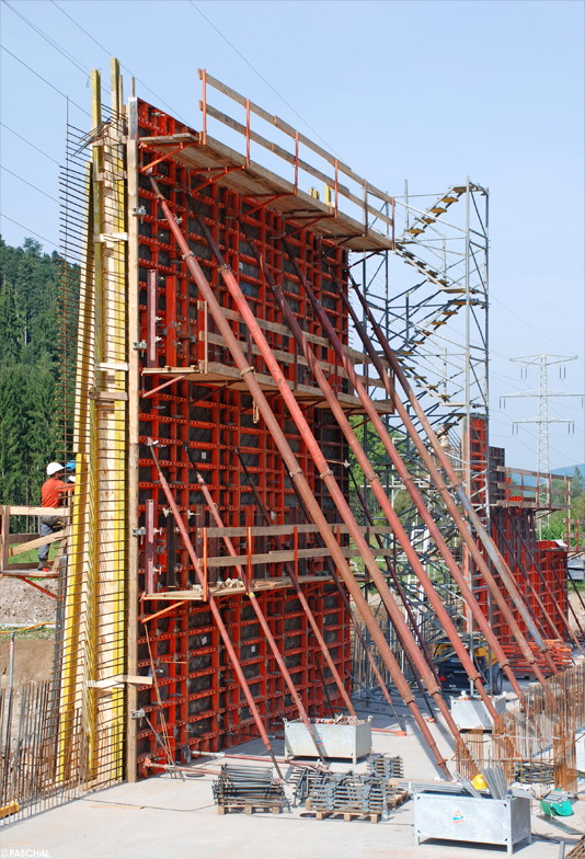 LOGO.3-Systemschalung für Durchlassbauwerk mit konischen Wänden