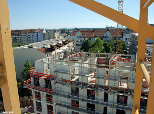 Construction site Pasinger Tor in Munich