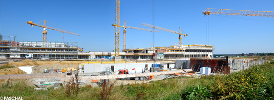 Schalungssysteme von PASCHAL auf der Baustelle der Fachoberschule in Holzkirchen