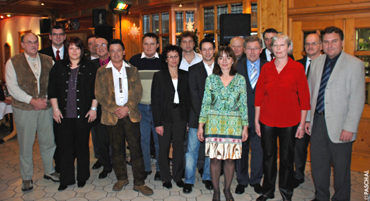 Geehrte und verabschiedete Mitarbeiter von PASCHAL (2009)