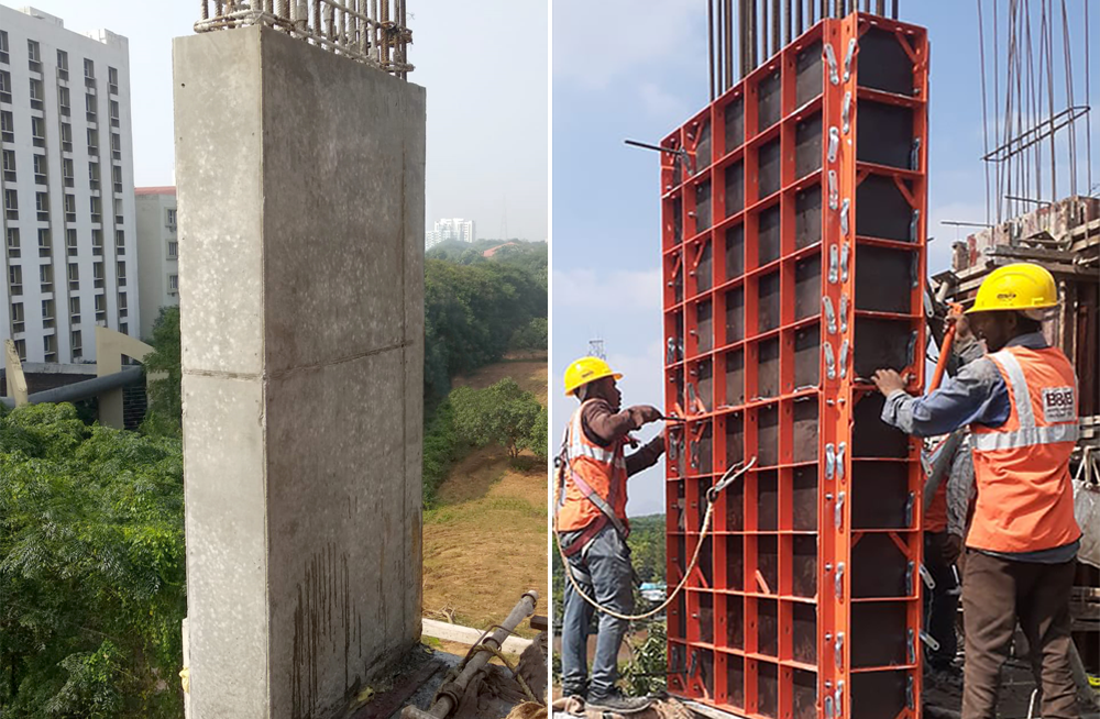 Formwork for columns and shear walls