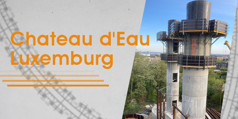 Une forme parfaite en hauteur: PASCHAL a fourni une solution de coffrage pour un impressionnant château d’eau à Luxembourg