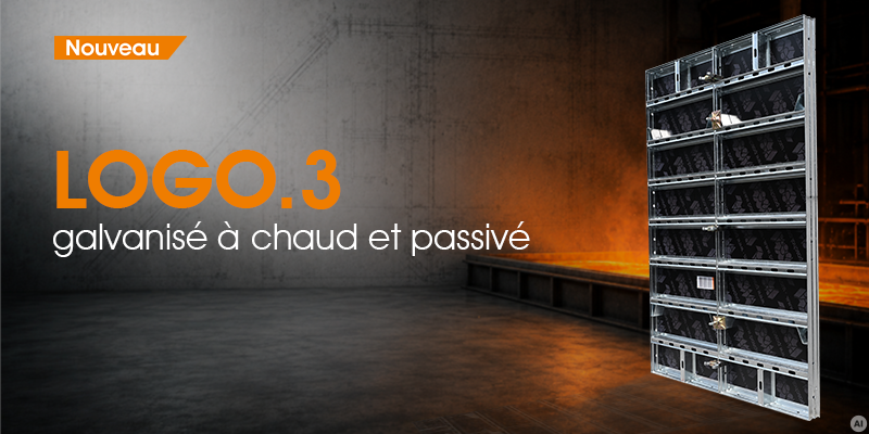 Système LOGO.3 avec revêtement de surface galvanisé à chaud et passivation est désormais disponible dans l’offre de vente standard de PASCHAL