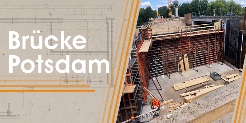 PASCHAL LOGO.3 Schalung bewährt sich beim Brückenbauwerk BW13 in Potsdam