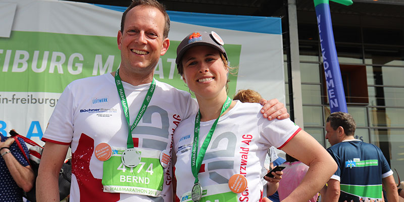 #wir schalen schneller als wir laufen - zwei PASCHAL-Läufer beim 15. Freiburger Halbmarathon