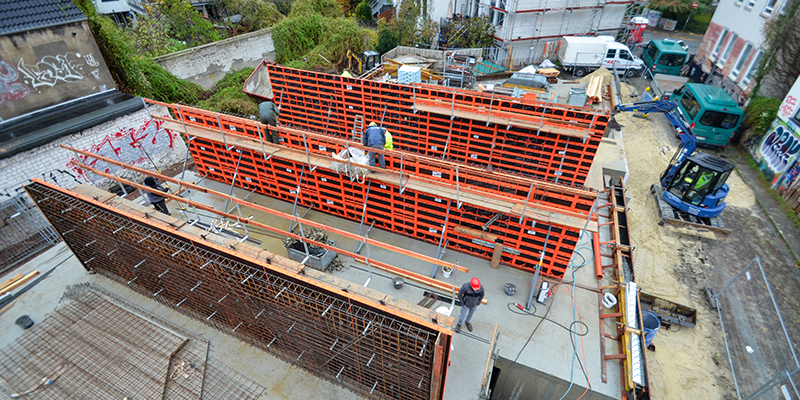 Building in the tightest of spaces – NeoR lightweight formwork makes it easy