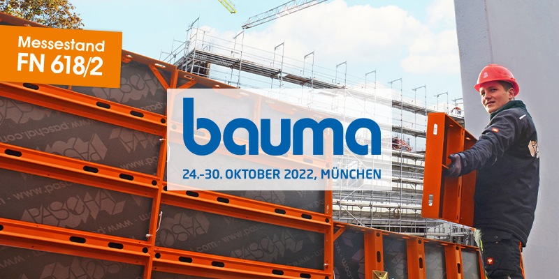 PASCHAL präsentiert Schalung für den optimalen Betonbau auf der bauma 2022