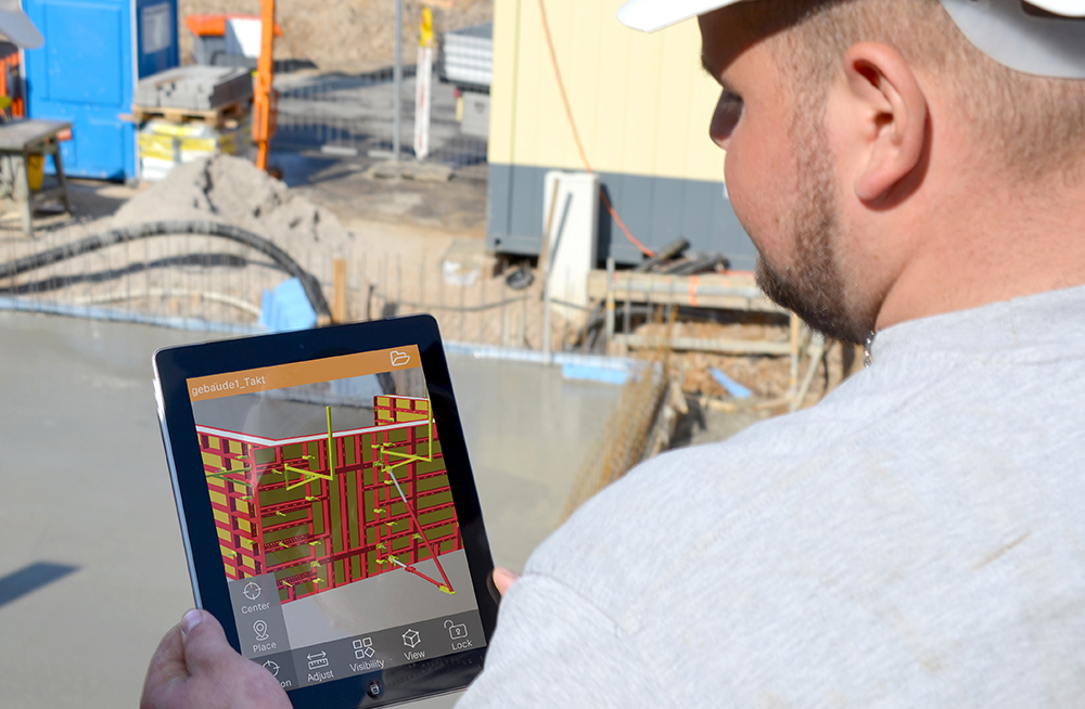 PASCHAL AR-App zur mobilen Nutzung auf der Baustelle