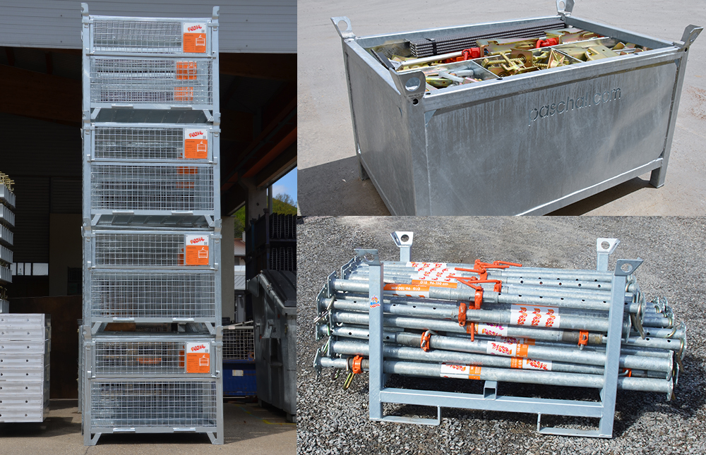 PASCHAL Gitterboxen, Transportbox und Stapelbarelle
