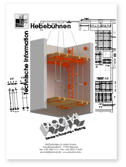 Technische Information Hebebühnen