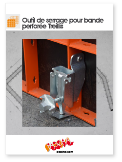 Information sur le produit Outil de serrage pour bande perforée Treillis